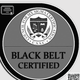 Lean Six Sigma Black Belt certification badge